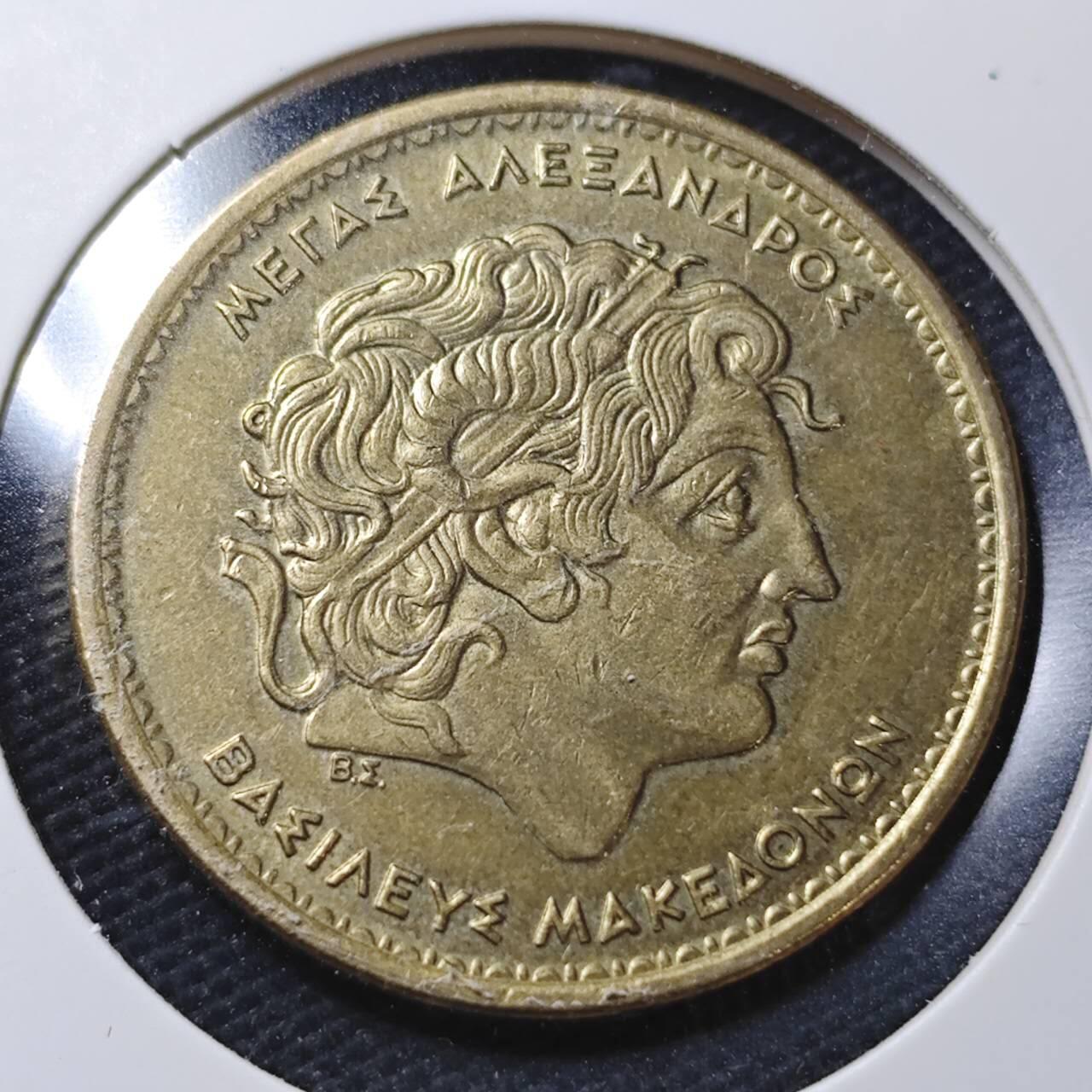 KK钱币收藏小铺  第360场  2月预留时间 周末发货  希腊100德拉克马