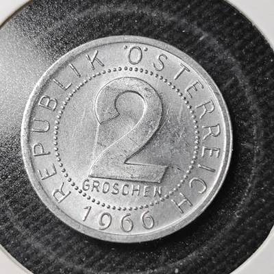 KK钱币收藏小铺  第361场  2月预留时间 周末发货 -  1966奥地利2分 好品