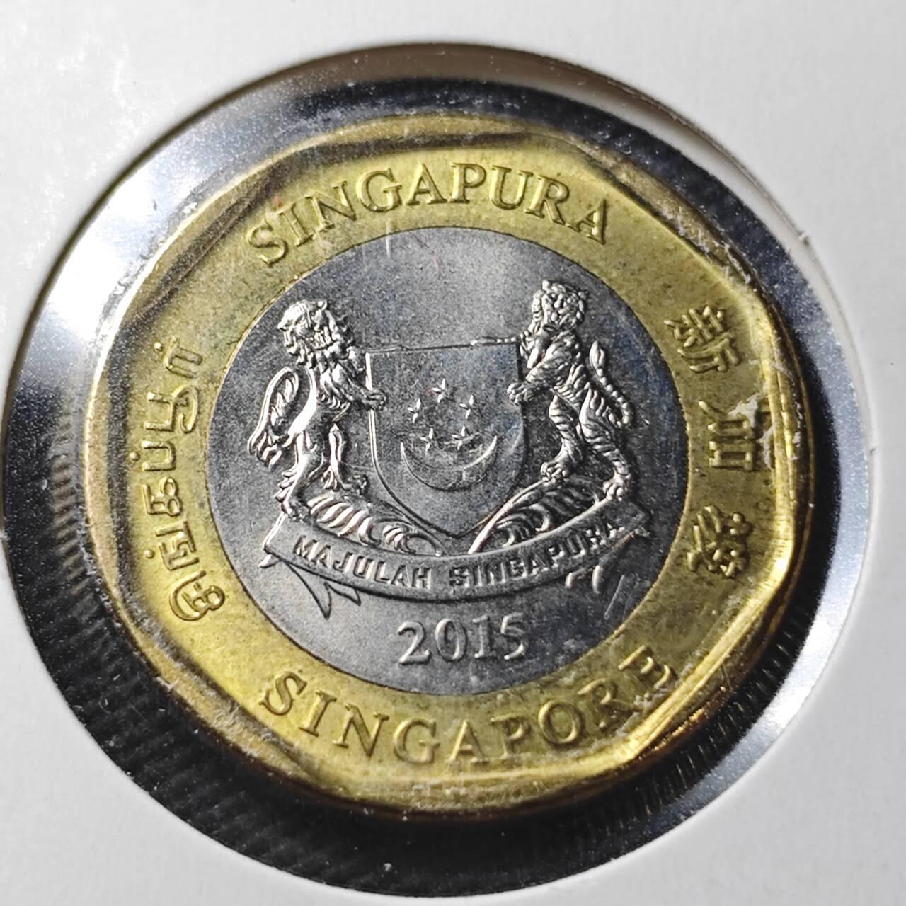 KK钱币收藏小铺  第360场  2月预留时间 周末发货  新加坡1元