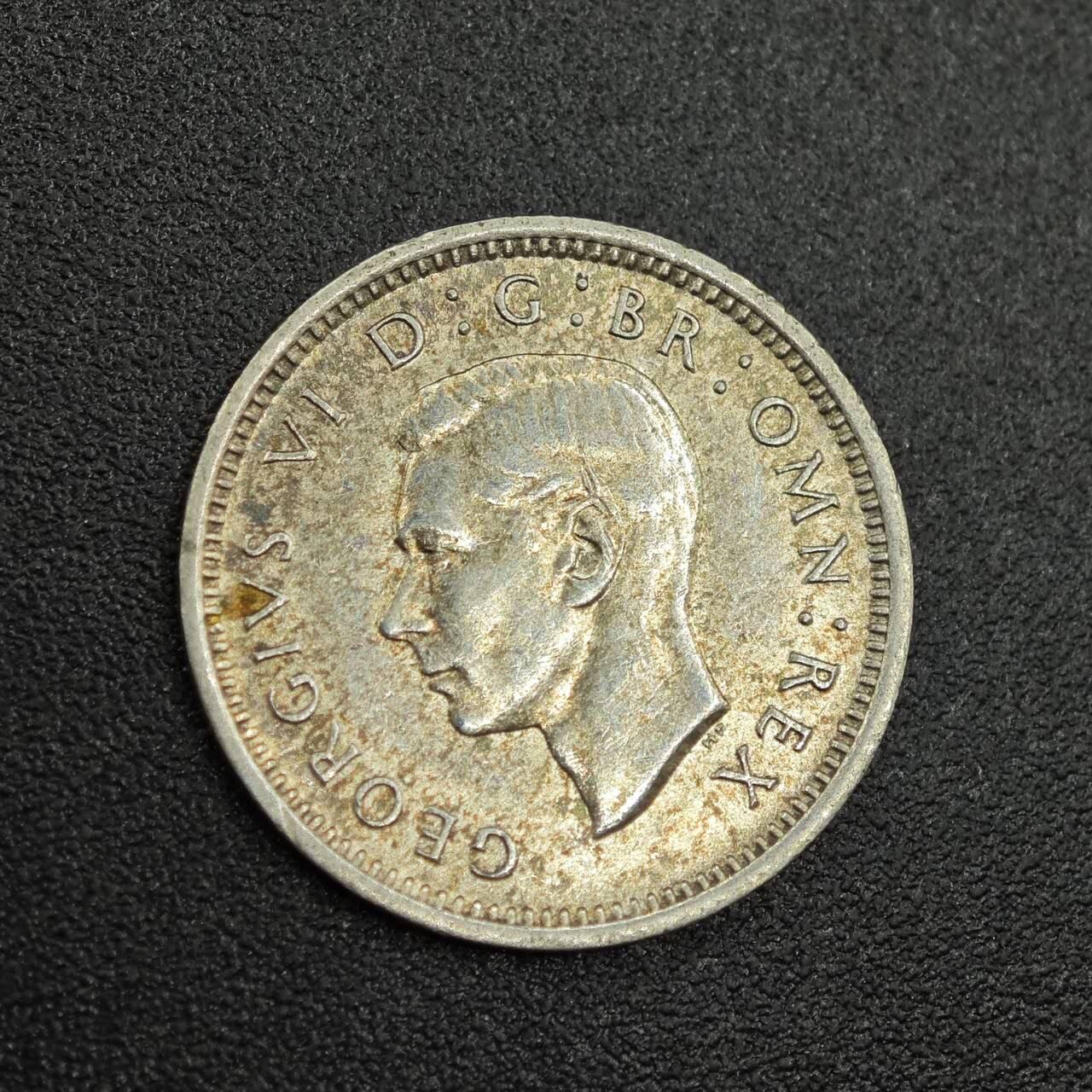 【淘币小摊】限时拍第七百八十拍  小银币场  满百包邮可预留两周  周一统一发货  英国1938年乔治六世3便士银币