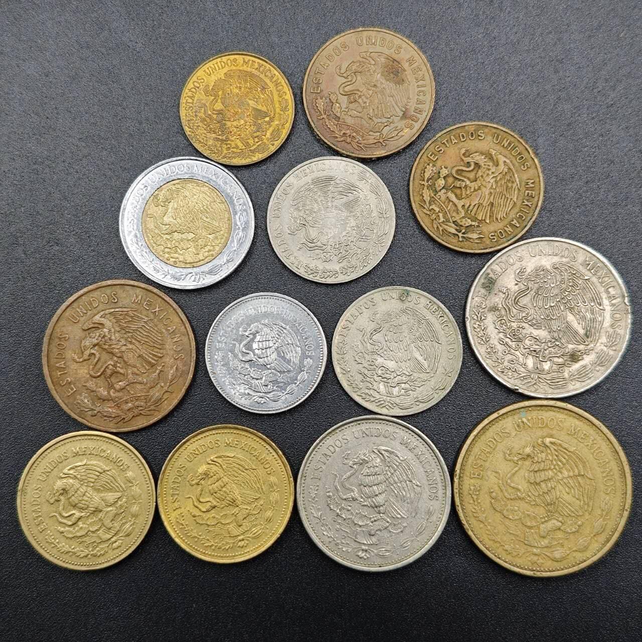 【淘币小摊】实时拍第七百七十九拍   散币场   满百包邮可预留二周 每周一统一发货   墨西哥13枚