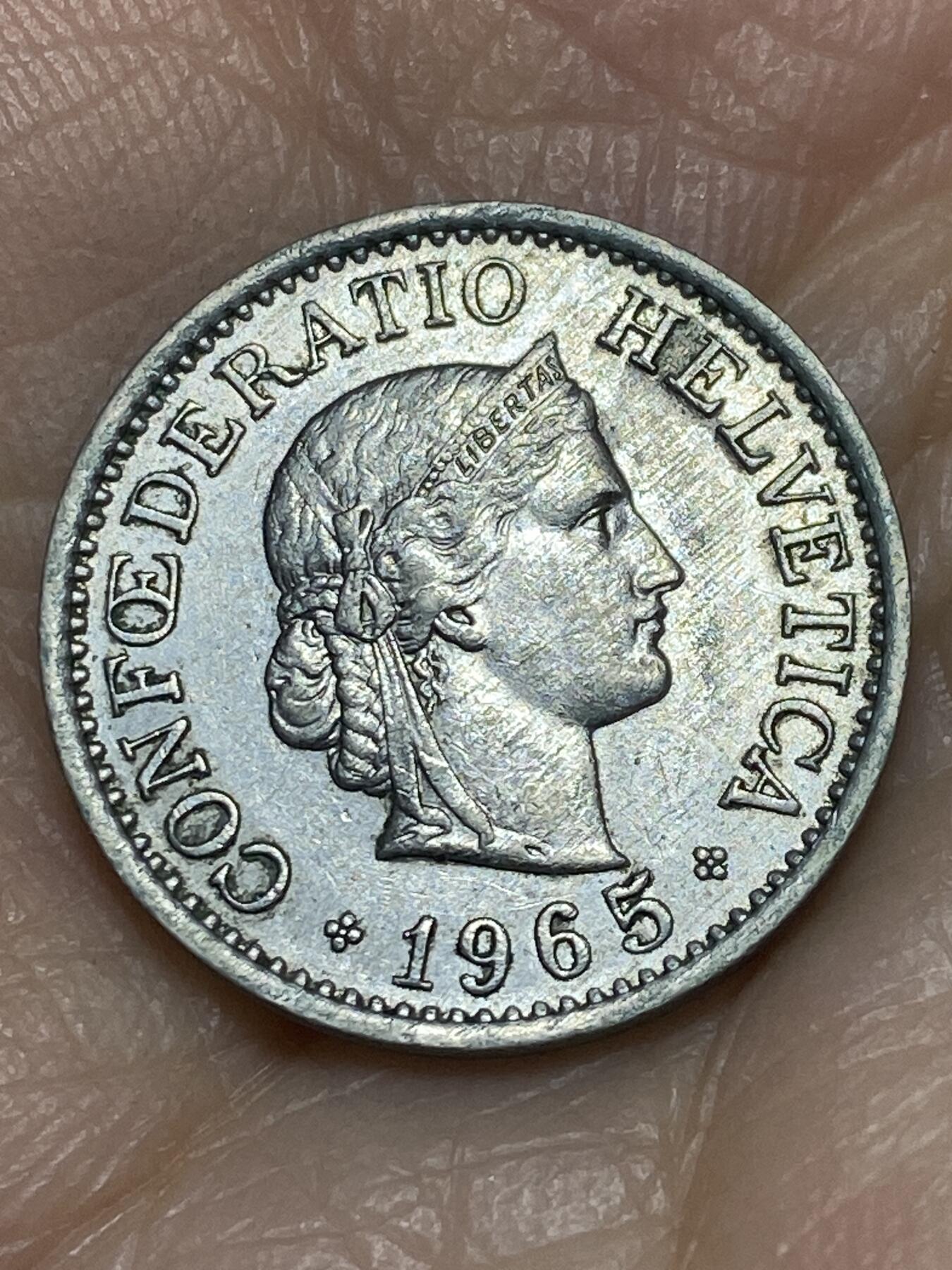 2025年第一百一十九场(总第一百四十五场）外国好品散币(免佣金) 瑞士🇨🇭1965年10分(B标伯尔尼造)