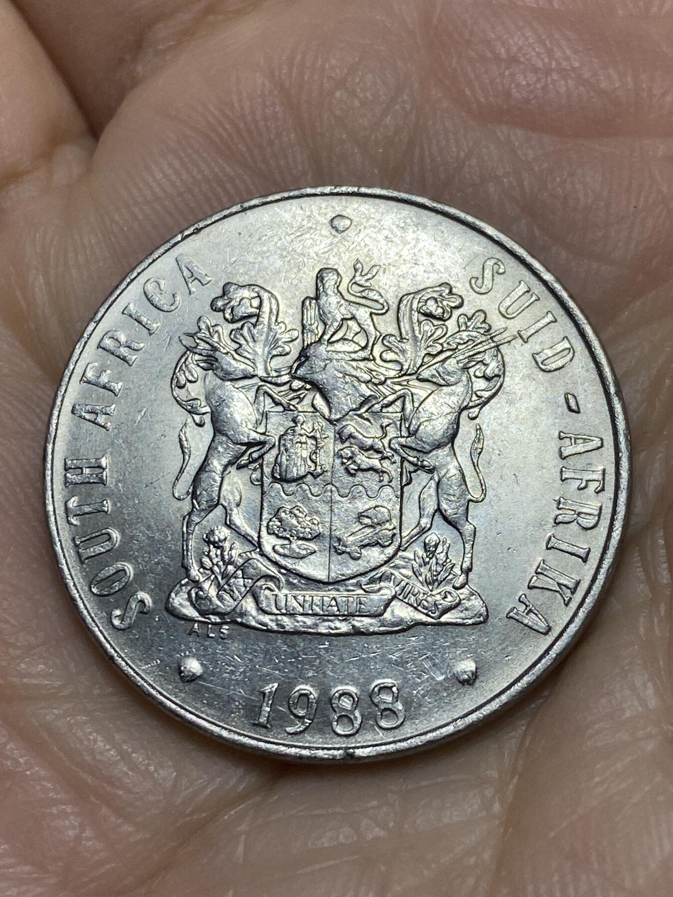 2025年第一百一十九场(总第一百四十五场）外国好品散币(免佣金) 南非🇿🇦1988年50分