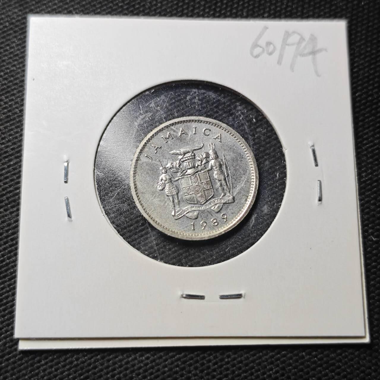 KK钱币收藏小铺  第360场  2月预留时间 周末发货  牙买加5分 好品