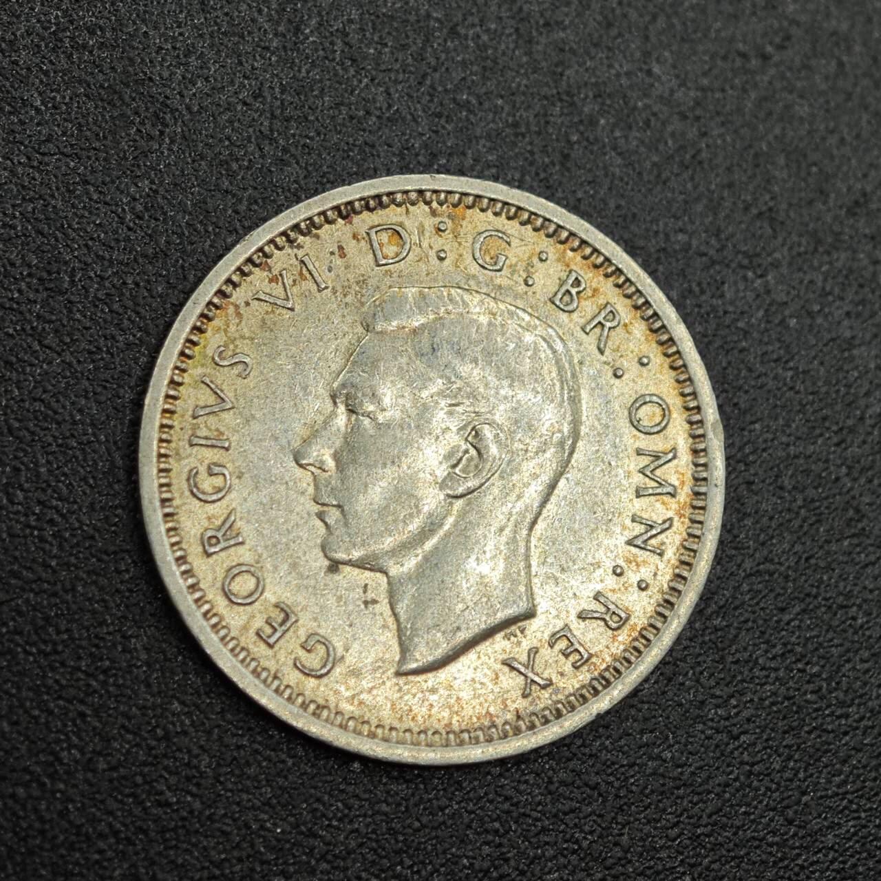 【淘币小摊】限时拍第七百八十拍  小银币场  满百包邮可预留两周  周一统一发货  英国1940年乔治六世3便士银币