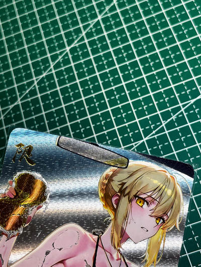 显眼宝35期 佣金1起 10月29日晚20:30截拍  - 造物卡牌   墨烬红颜系列    吾王限定卡    共1张   粗闪冷烫工艺   大卡尺寸  63*88