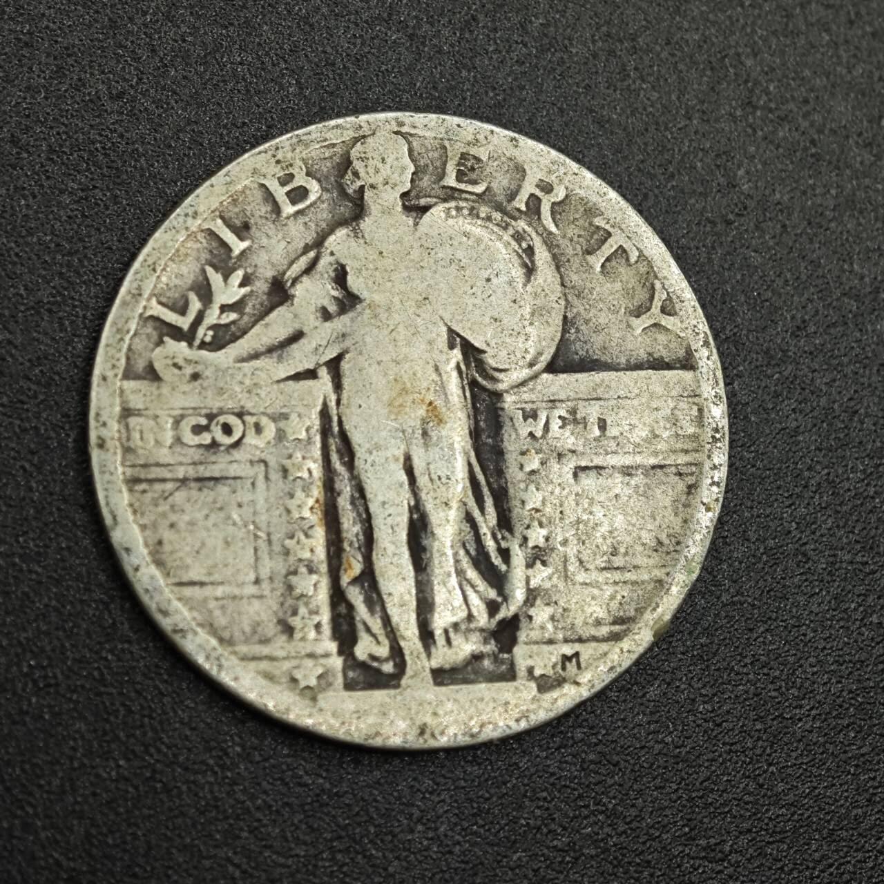 【淘币小摊】限时拍第七百八十拍  小银币场  满百包邮可预留两周  周一统一发货  美国飞鹰25分银币