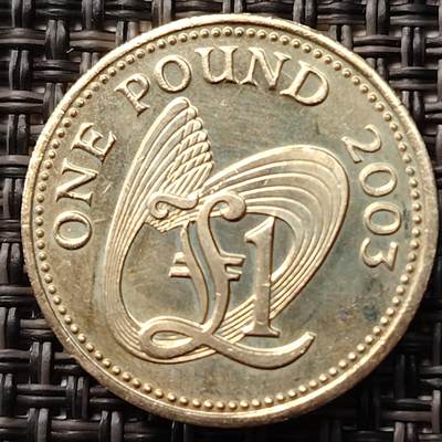 布加迪🐬～世界钱币(上海)🌾第 255 期 /  各国套币和散币 - 根西岛 2003年 1镑