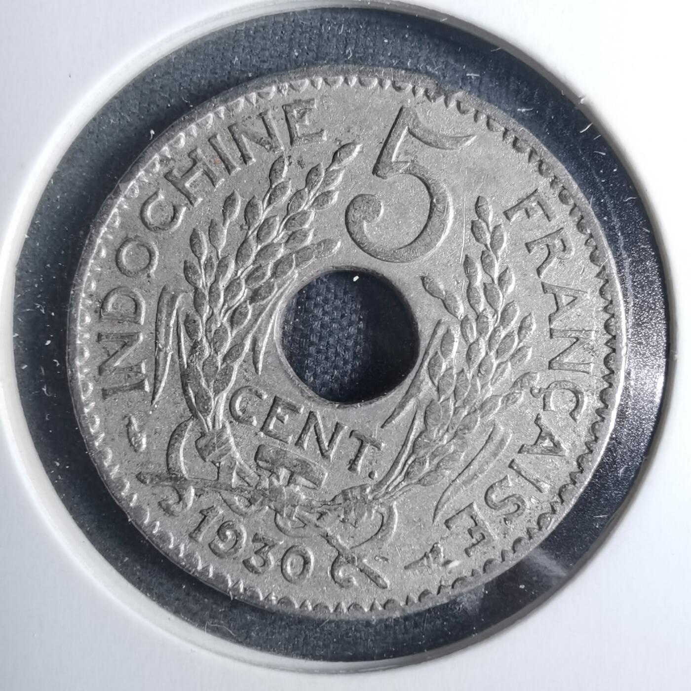 沼泽如烟--第885场 法属印度支那1930年五分