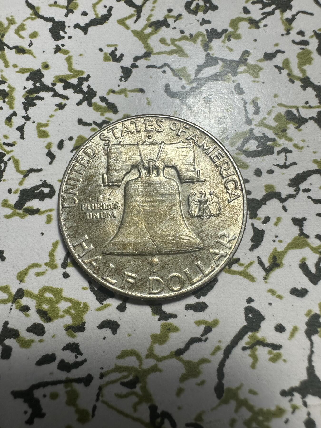 外国钱币，章 原光，美国富兰克林半元，偏少