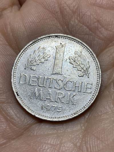 2025年第一百一十九场(总第一百四十五场）外国好品散币(免佣金) - 德国🇩🇪1975年1马克(F标，斯图加特造)