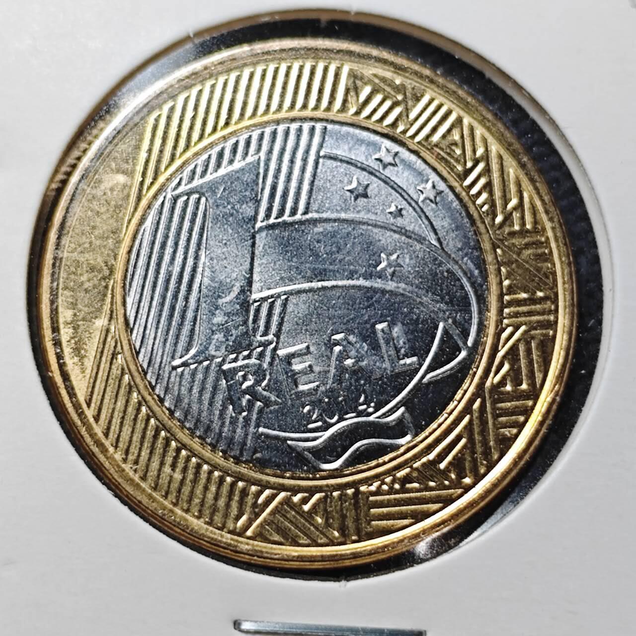 KK钱币收藏小铺  第361场  2月预留时间 周末发货  巴西1瑞尔双色币纪念币