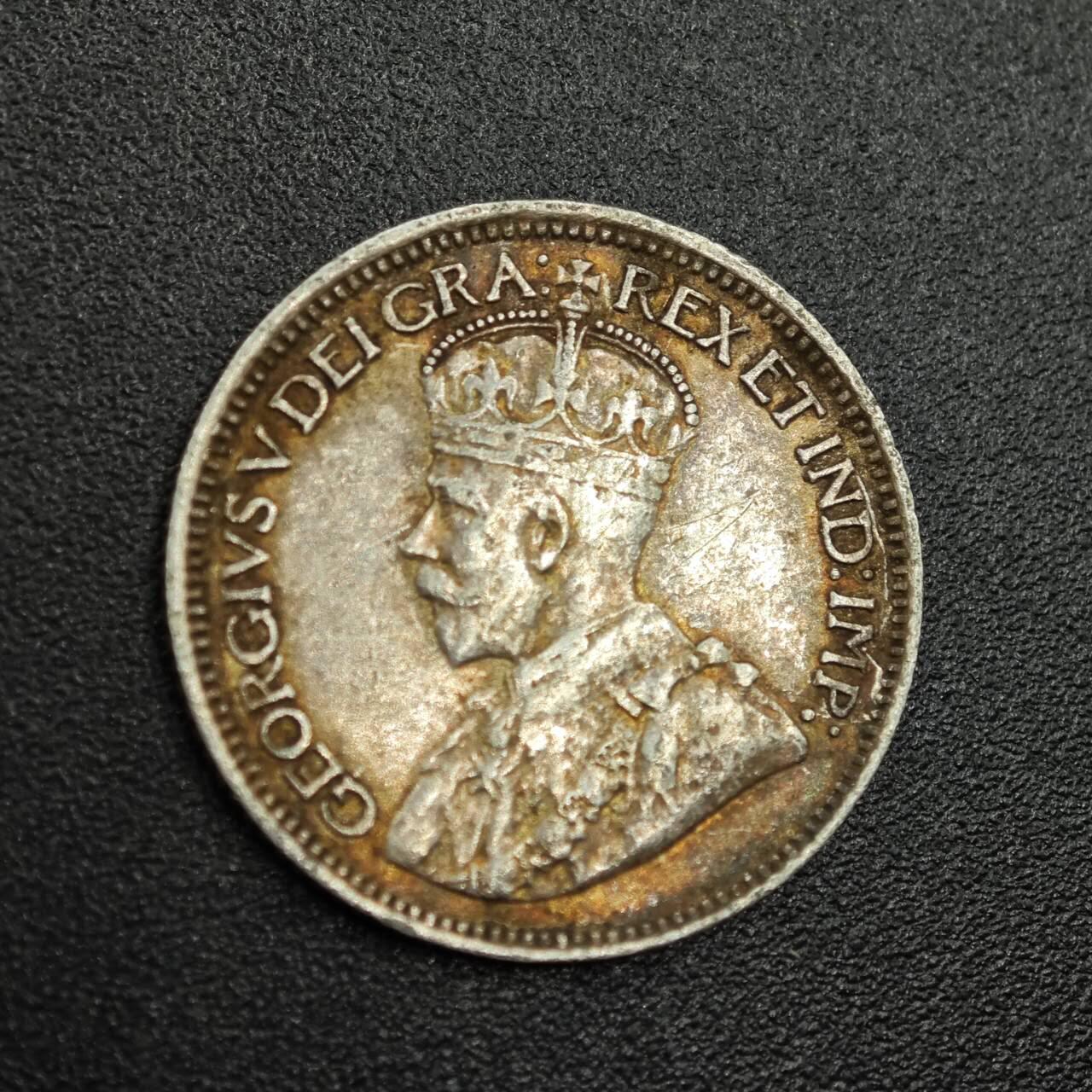 【淘币小摊】限时拍第七百八十拍  小银币场  满百包邮可预留两周  周一统一发货  加拿大1914年乔治五世10分银币