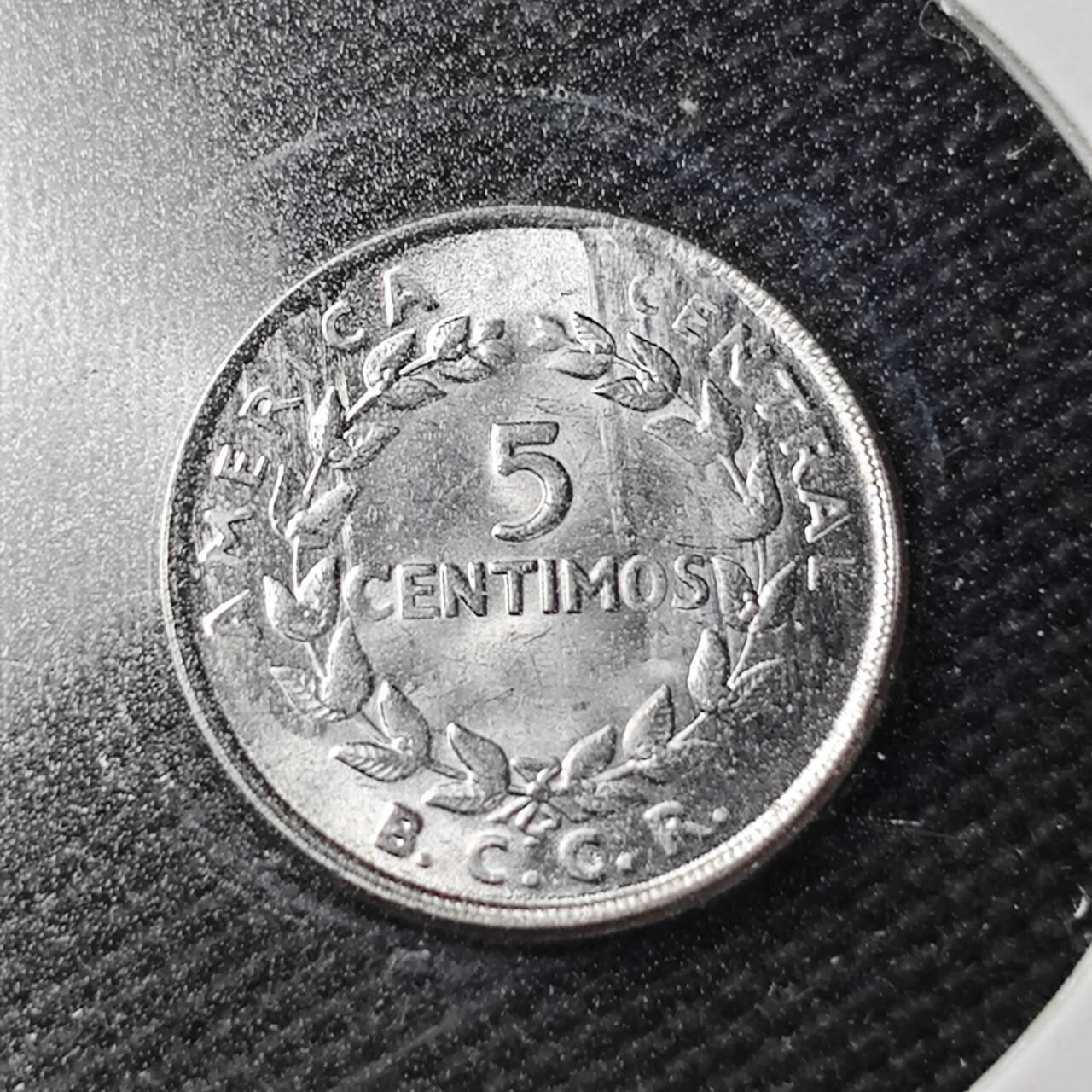 KK钱币收藏小铺  第361场  2月预留时间 周末发货  1967哥斯达黎加5分 拆卷品