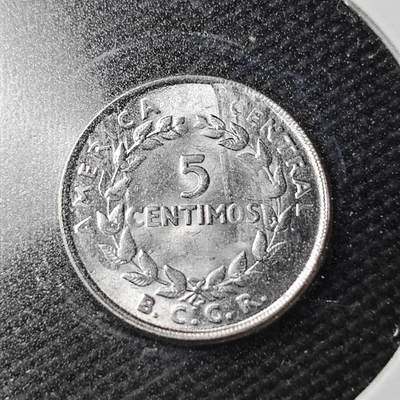 KK钱币收藏小铺  第361场  2月预留时间 周末发货 -  1967哥斯达黎加5分 拆卷品