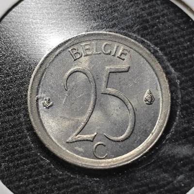 KK钱币收藏小铺  第360场  2月预留时间 周末发货 -  1972比利时25分 好品