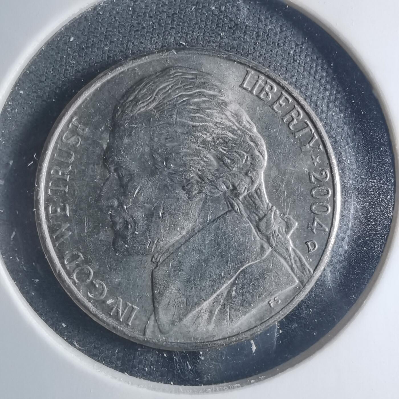 沼泽如烟--第885场 美国2004年五分纪念币