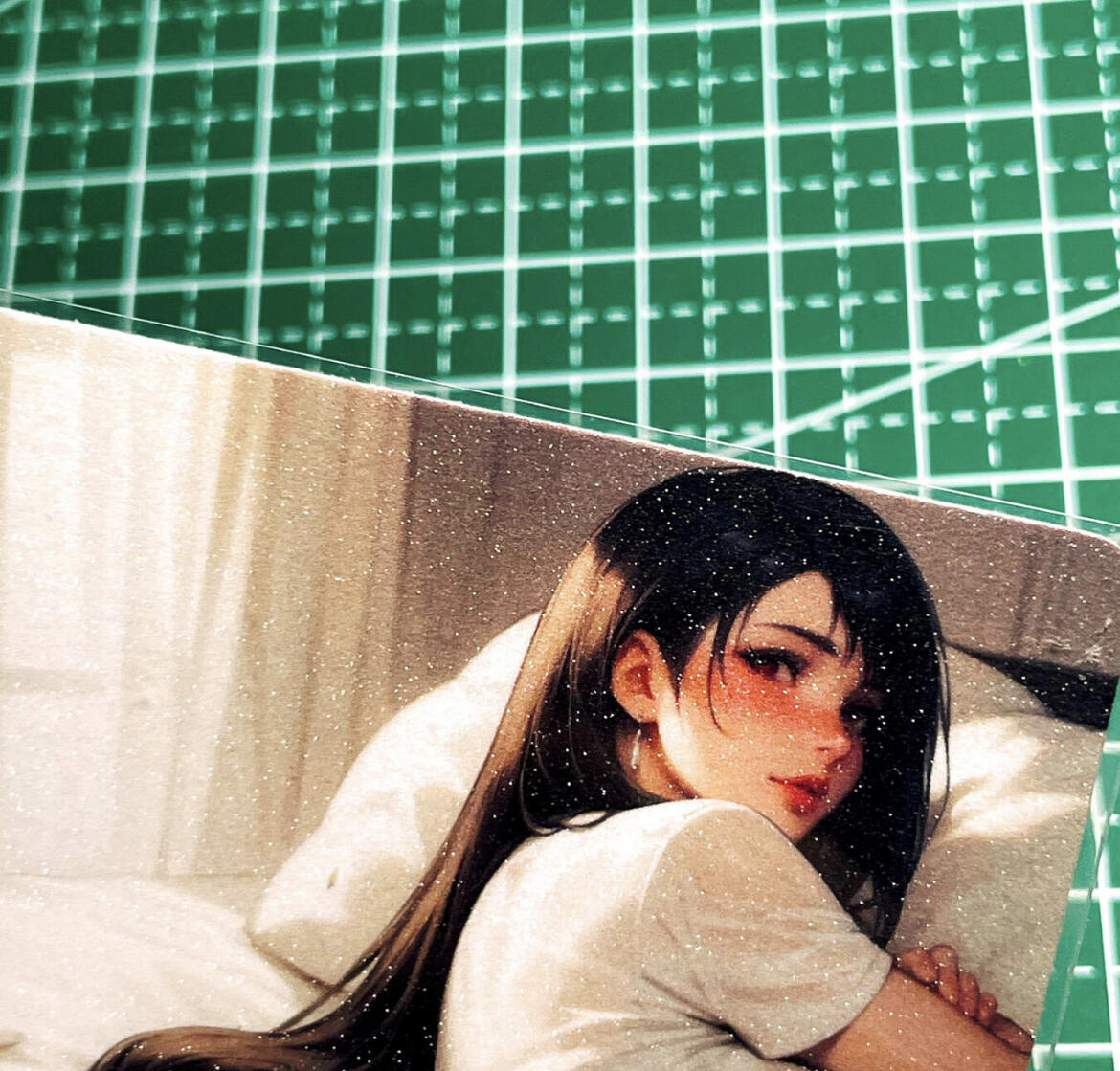 显眼宝35期 佣金1起 10月29日晚20:30截拍  tifa 蒂法 盐晶闪 一枚 双面图 63*88