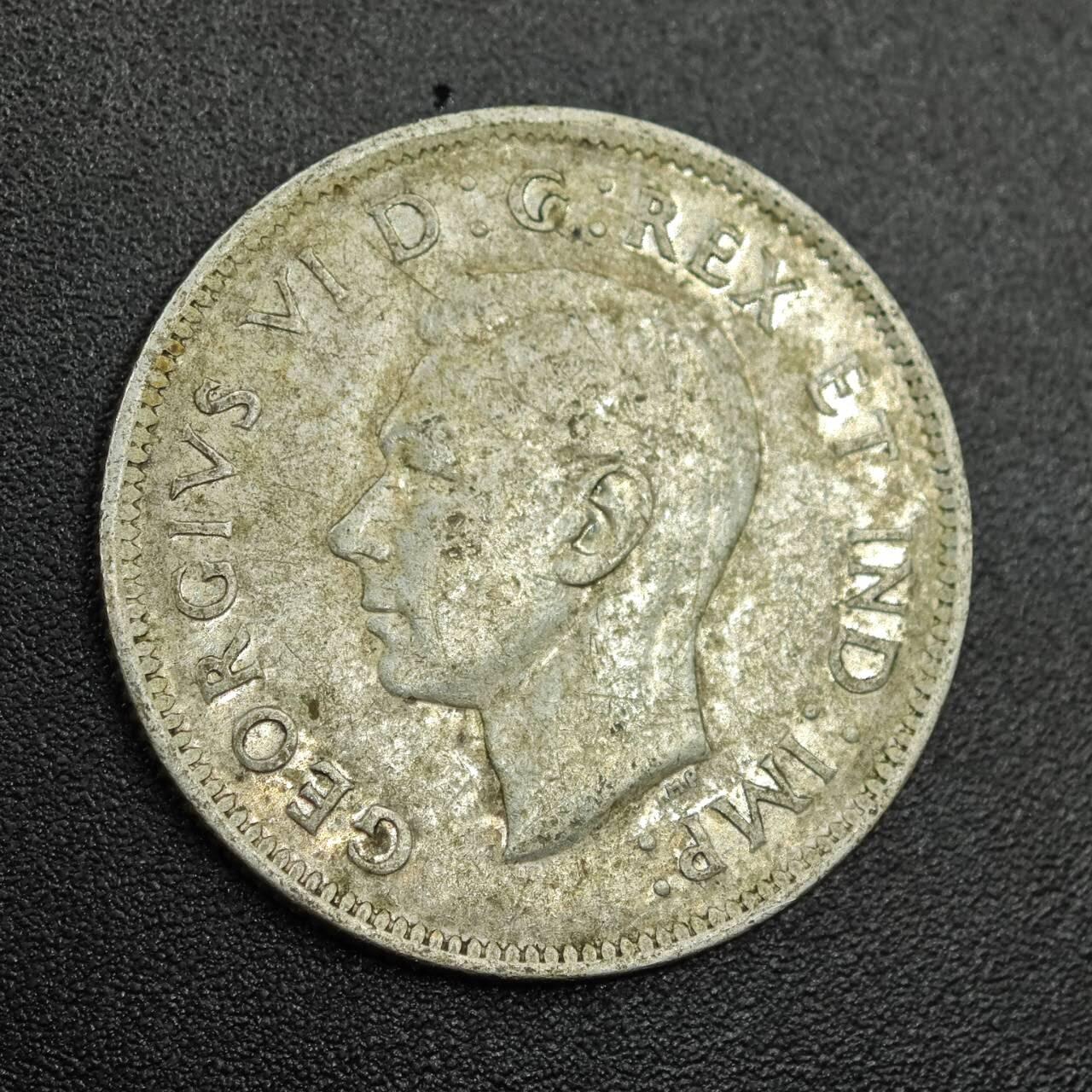 【淘币小摊】限时拍第七百八十拍  小银币场  满百包邮可预留两周  周一统一发货  加拿大1947年乔治六世25分银币