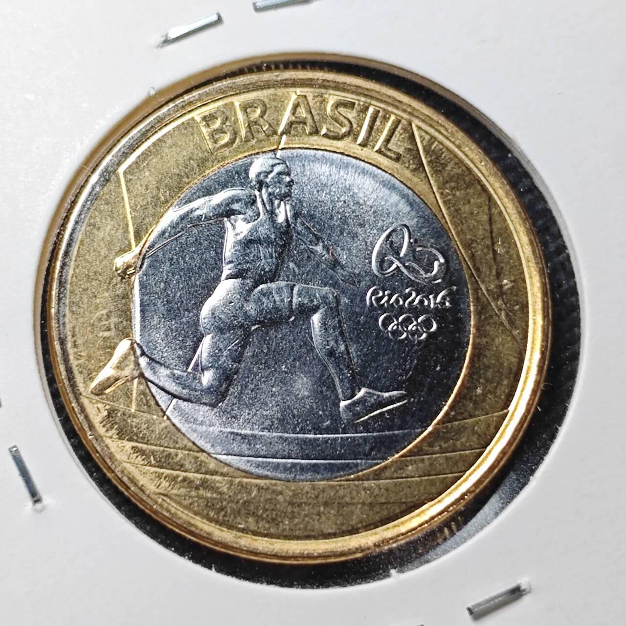 KK钱币收藏小铺  第361场  2月预留时间 周末发货  巴西1瑞尔双色币纪念币