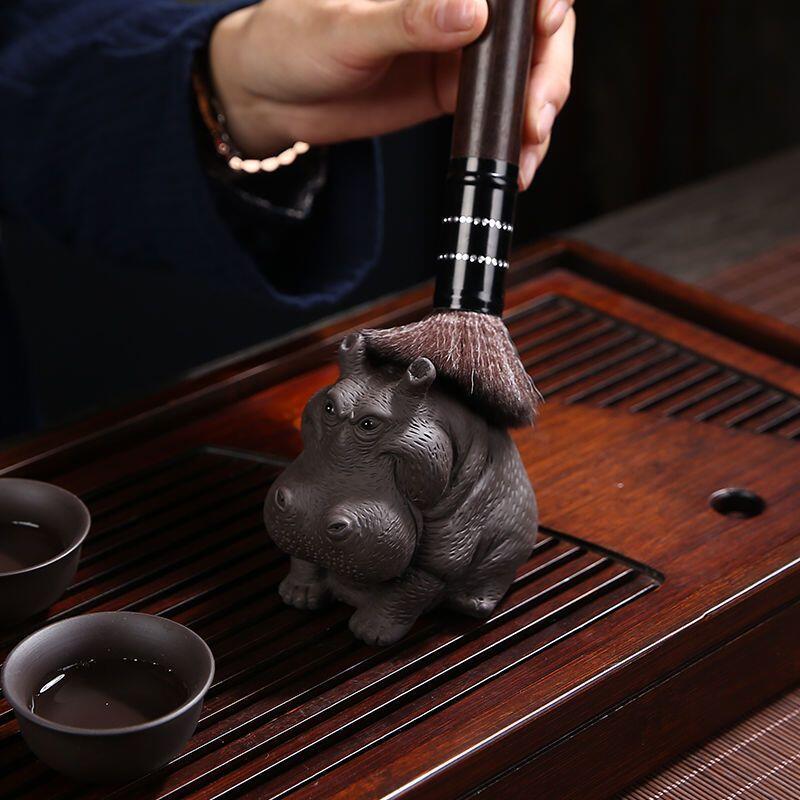 听雨轩（12） 手工紫砂河马招财茶宠