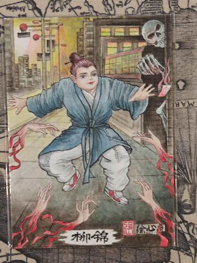 龙虎卡牌第六一场 （无佣金，单场满200元包邮，欢迎送拍） - 【手绘卡】画师:田辛