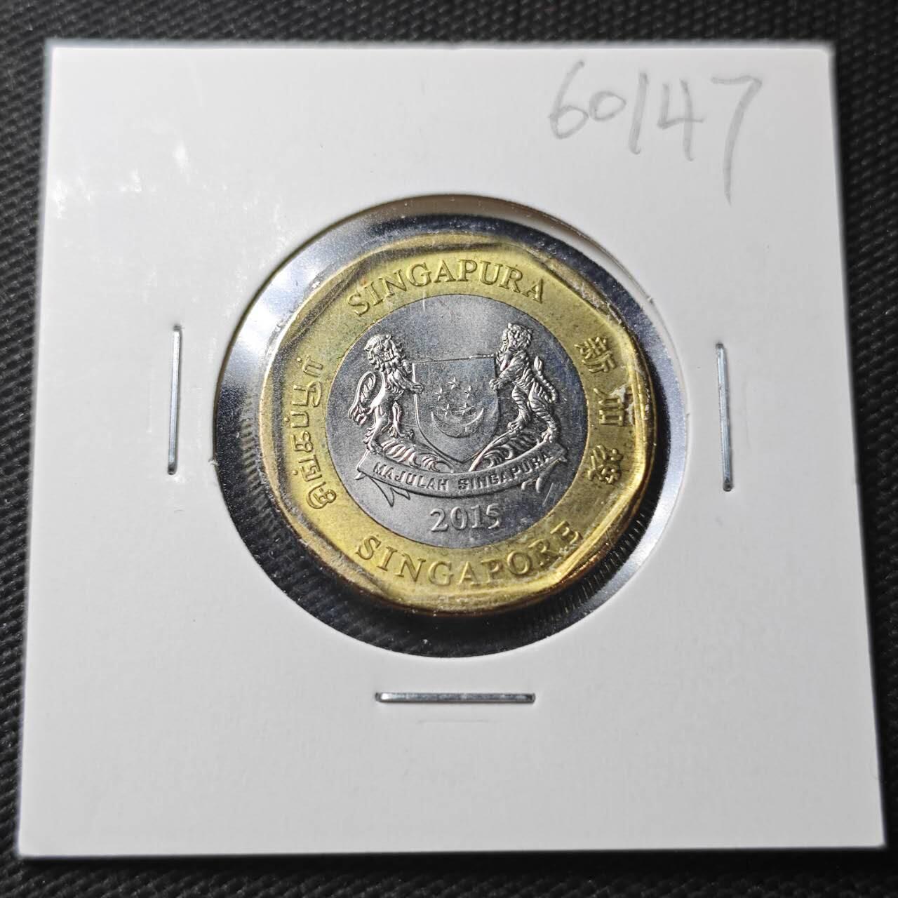 KK钱币收藏小铺  第360场  2月预留时间 周末发货  新加坡1元