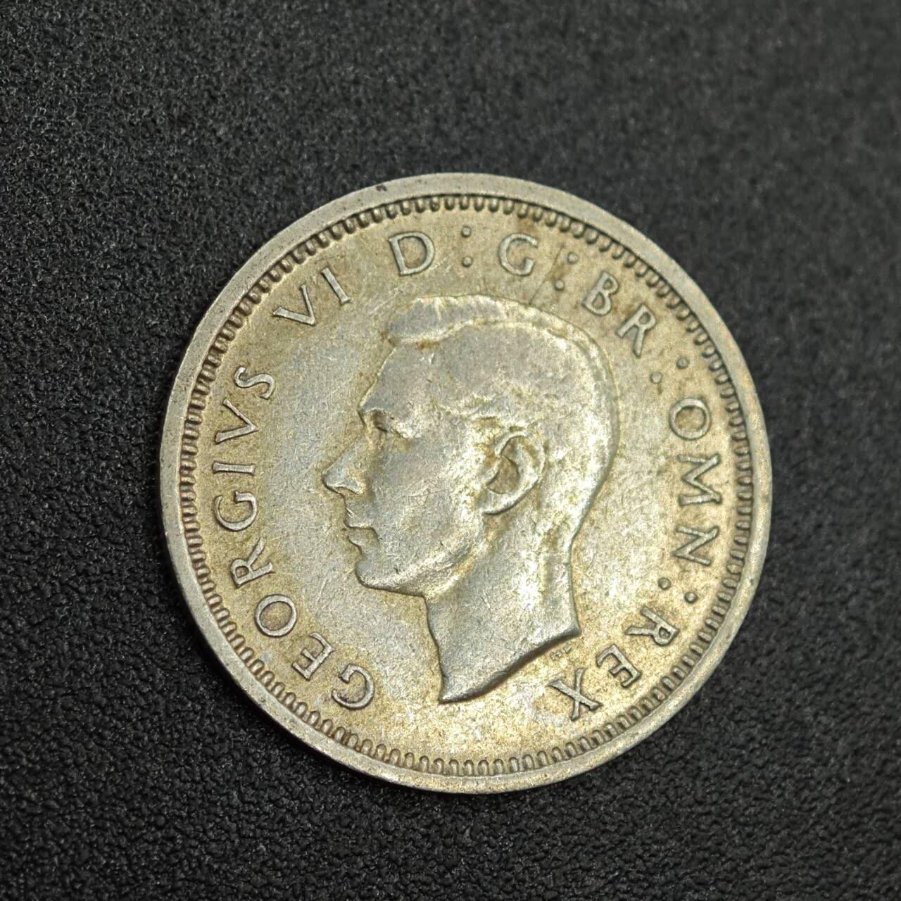 【淘币小摊】限时拍第七百八十拍  小银币场  满百包邮可预留两周  周一统一发货  英国1941年乔治六世3便士银币