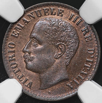 修遠堂世界钱币第九十一期 - NGC MS63RB 1905年意大利1分铜币