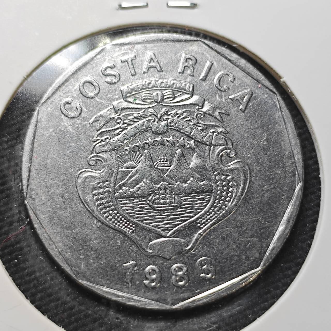 KK钱币收藏小铺  第360场  2月预留时间 周末发货  哥斯达黎加20科朗