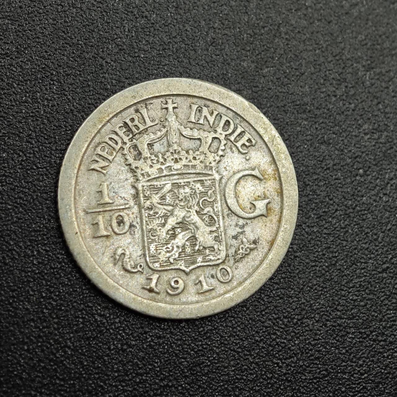 【淘币小摊】限时拍第七百八十拍  小银币场  满百包邮可预留两周  周一统一发货  荷属东印度1910年1/10盾银币