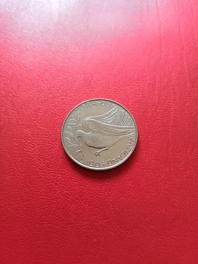 【云涧收藏】第七十五场 - 梵蒂冈1971年100里拉，UNC