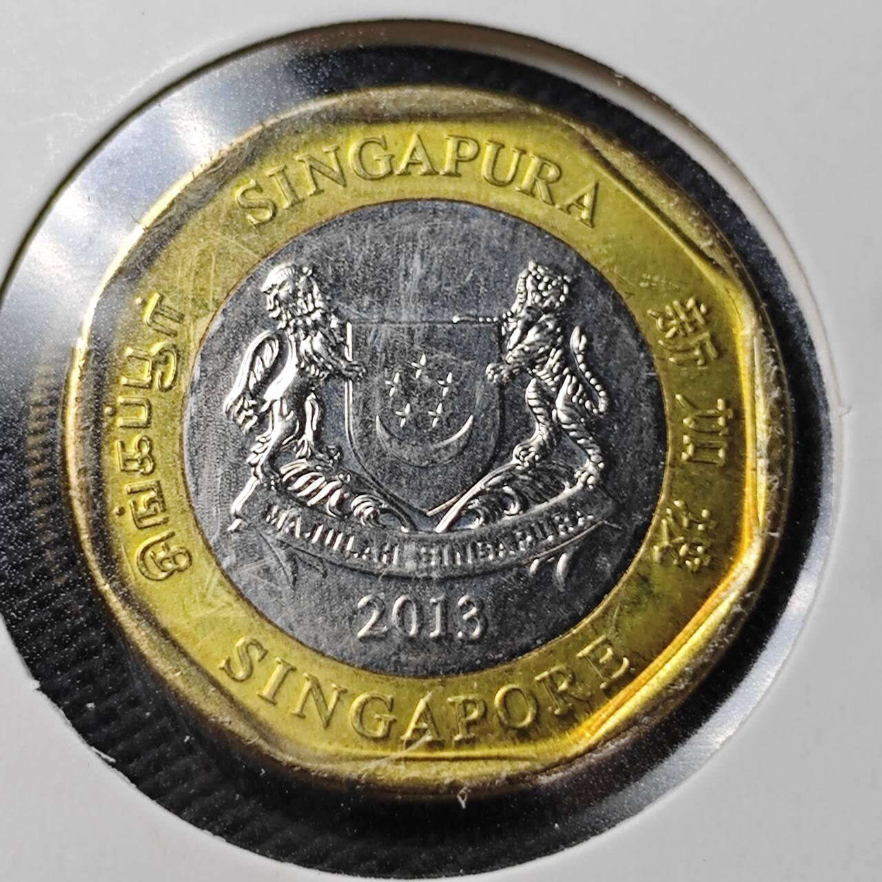 KK钱币收藏小铺  第361场  2月预留时间 周末发货  新加坡1元