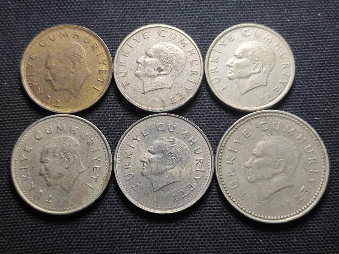 KK钱币收藏小铺  第360场  2月预留时间 周末发货  土耳其散币一组16枚