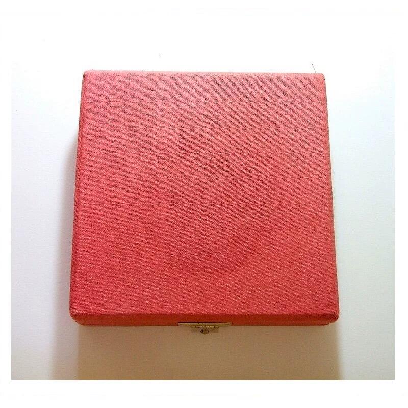 【艺术】法国艺术大章1805年 拿破仑亚历山大一世弗朗茨高浮雕精制超大铜章 带原盒 70MM 153克