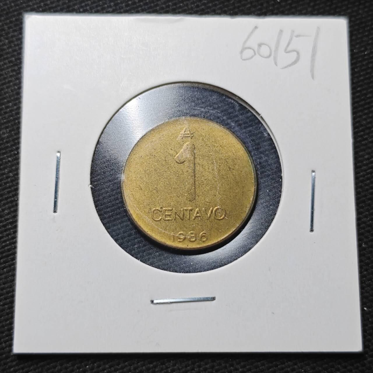 KK钱币收藏小铺  第360场  2月预留时间 周末发货  1986阿根廷1比索