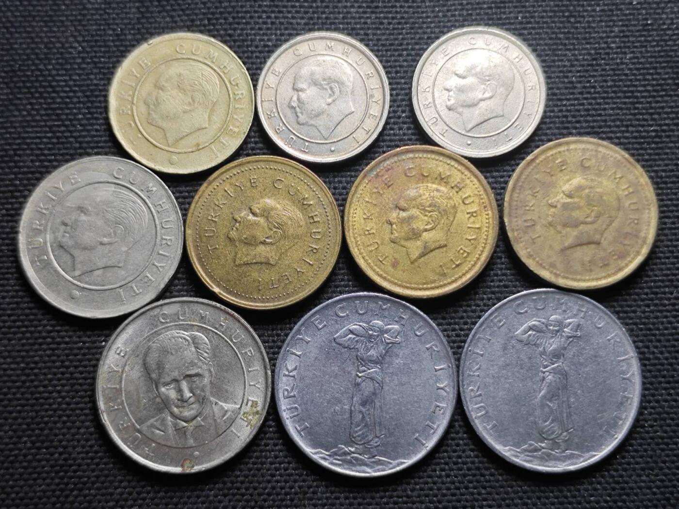 KK钱币收藏小铺  第360场  2月预留时间 周末发货  土耳其散币一组16枚