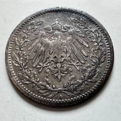 🌹外币初藏🌹🐯2025年第121场  每周二四六晚8️⃣点 哈萨克纪念币 - 德国1905年1/2马克银币