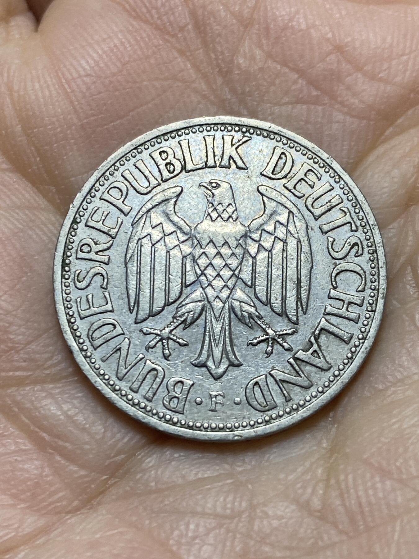 2025年第一百一十九场(总第一百四十五场）外国好品散币(免佣金) 德国🇩🇪1954年1马克(F标，斯图加特造)