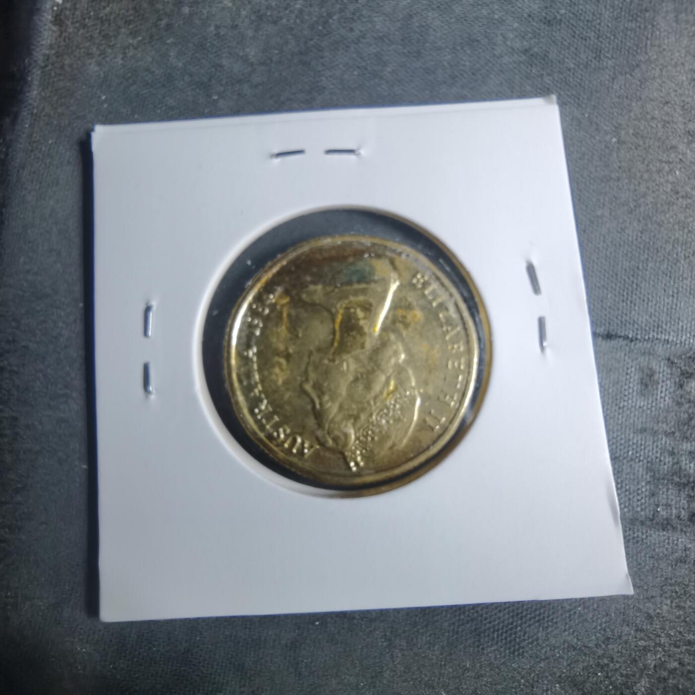 沼泽如烟--第885场 澳大利亚1984年一元有金色镀层