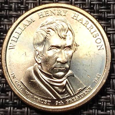 布加迪🐬～世界钱币(上海)🌾第 255 期 /  各国套币和散币 - 美国🇺🇸总统币 第九任 威廉·亨利·哈里森(1841)