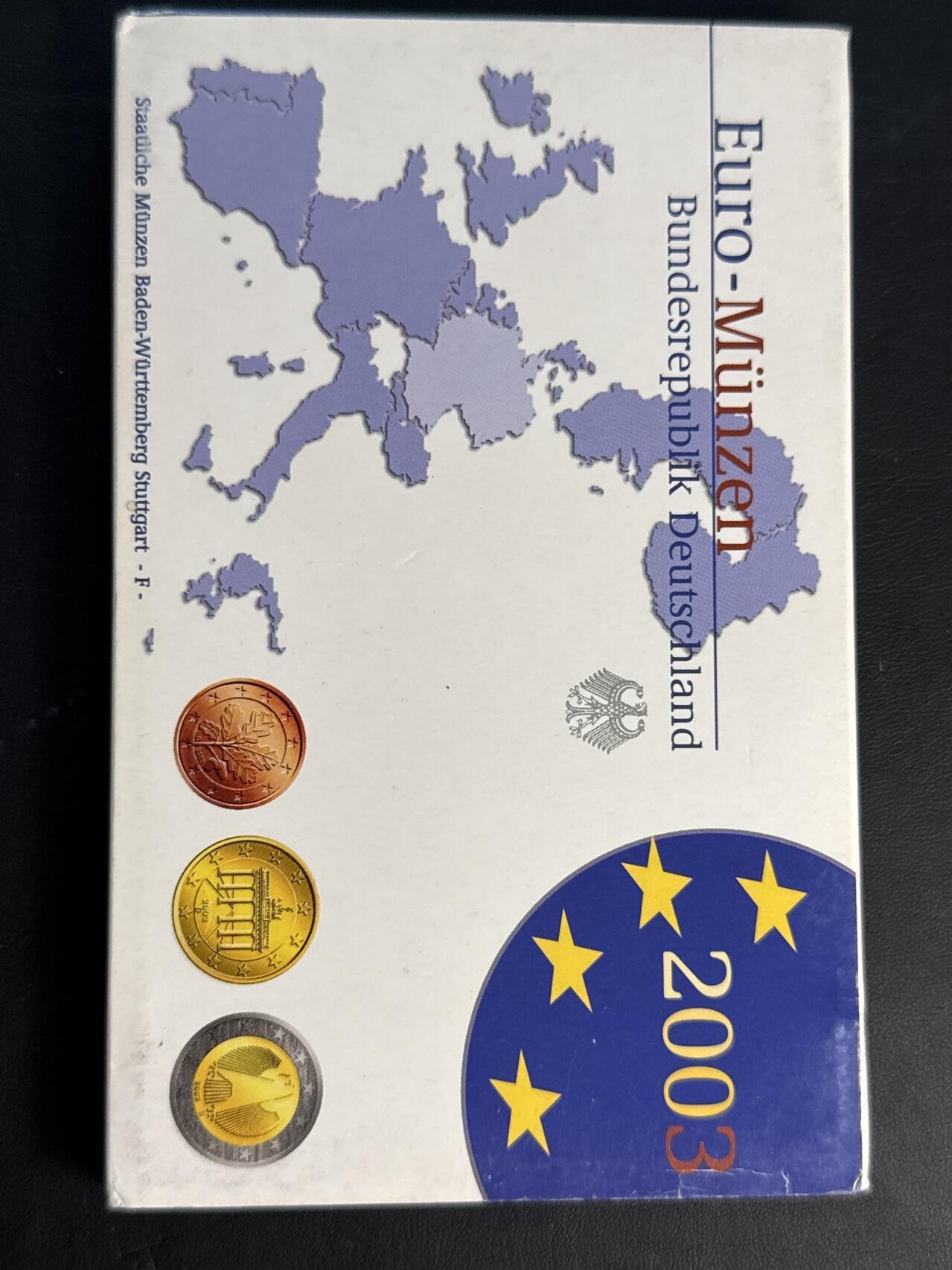 ❤️【币观天下】❤️ 第329期钱币拍卖- 2025.10.31周五晚上6点半场-长期征集拍品 德国2003年官方精制套币