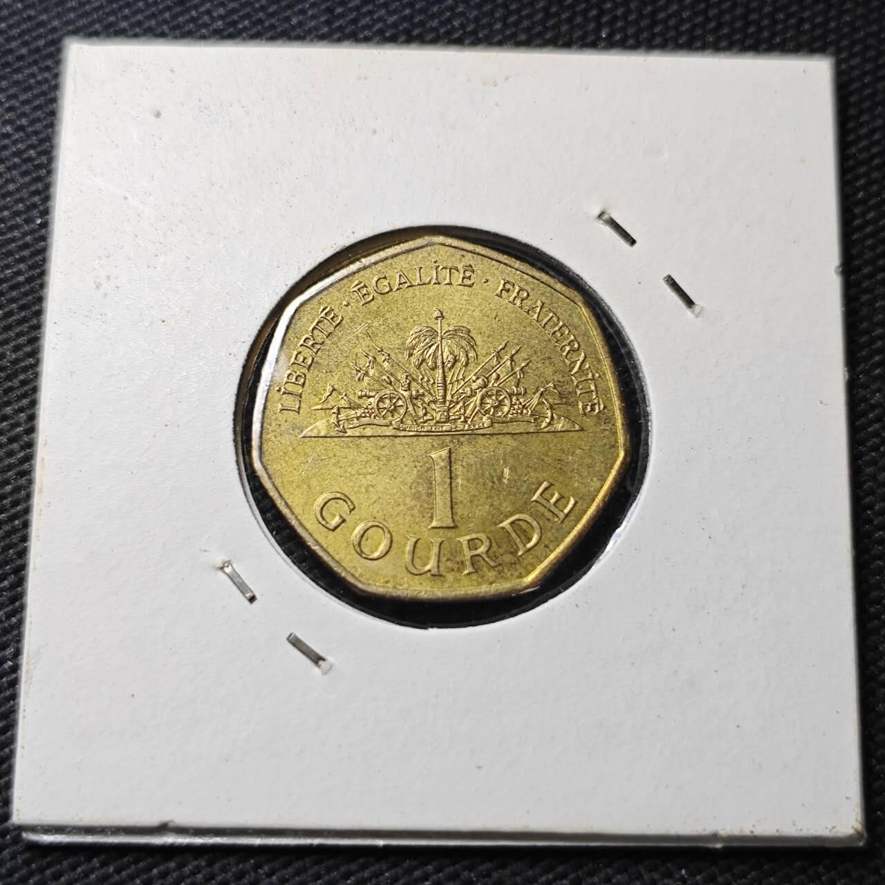 KK钱币收藏小铺  第361场  2月预留时间 周末发货  1995海地1古德