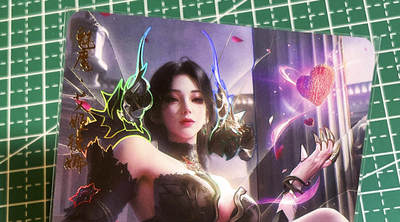 显眼宝35期 佣金1起 10月29日晚20:30截拍  - 造物卡牌   二次元系列    魅魔    共1张   彩闪工艺   大卡尺寸  63*88