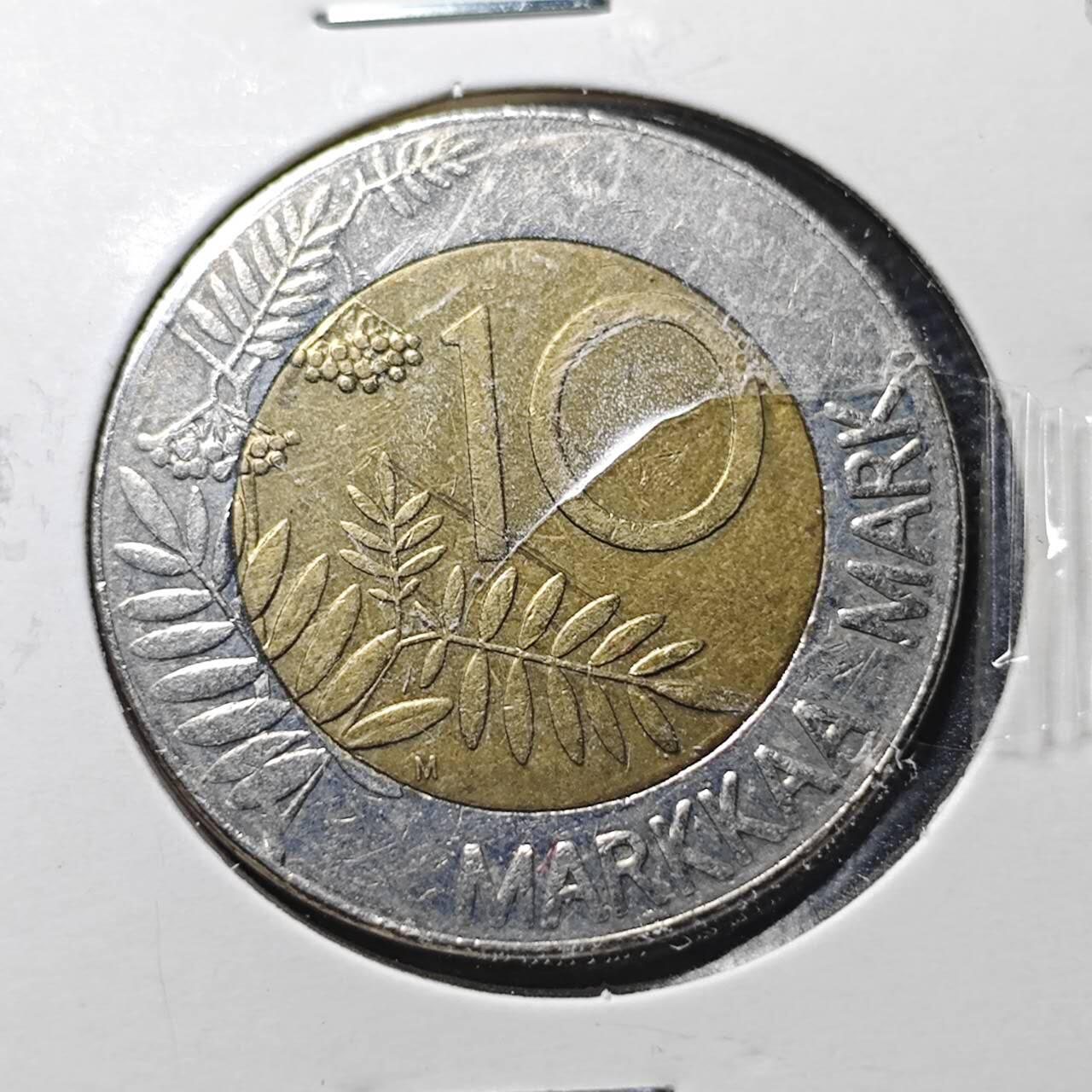 KK钱币收藏小铺  第360场  2月预留时间 周末发货  芬兰10马克双色币