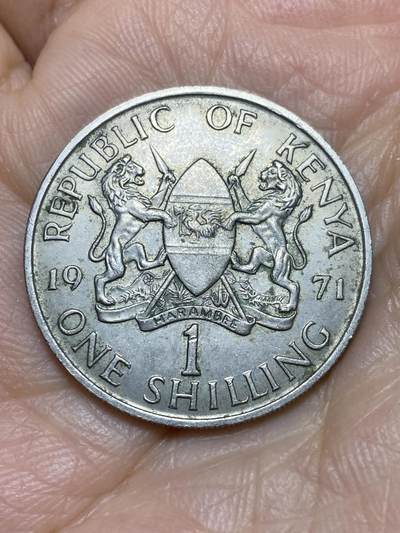 2025年第一百一十九场(总第一百四十五场）外国好品散币(免佣金) - 肯尼亚🇰🇪1971年1先令