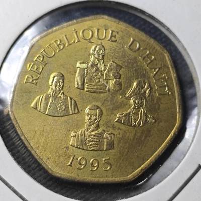 KK钱币收藏小铺  第361场  2月预留时间 周末发货 -  1995海地5古德