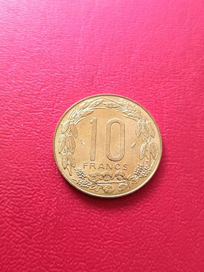 【云涧收藏】第七十五场 - 中非1983年10法朗，BU