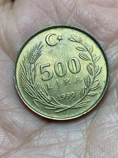2025年第一百一十九场(总第一百四十五场）外国好品散币(免佣金) - 土耳其🇹🇷1990年500里拉