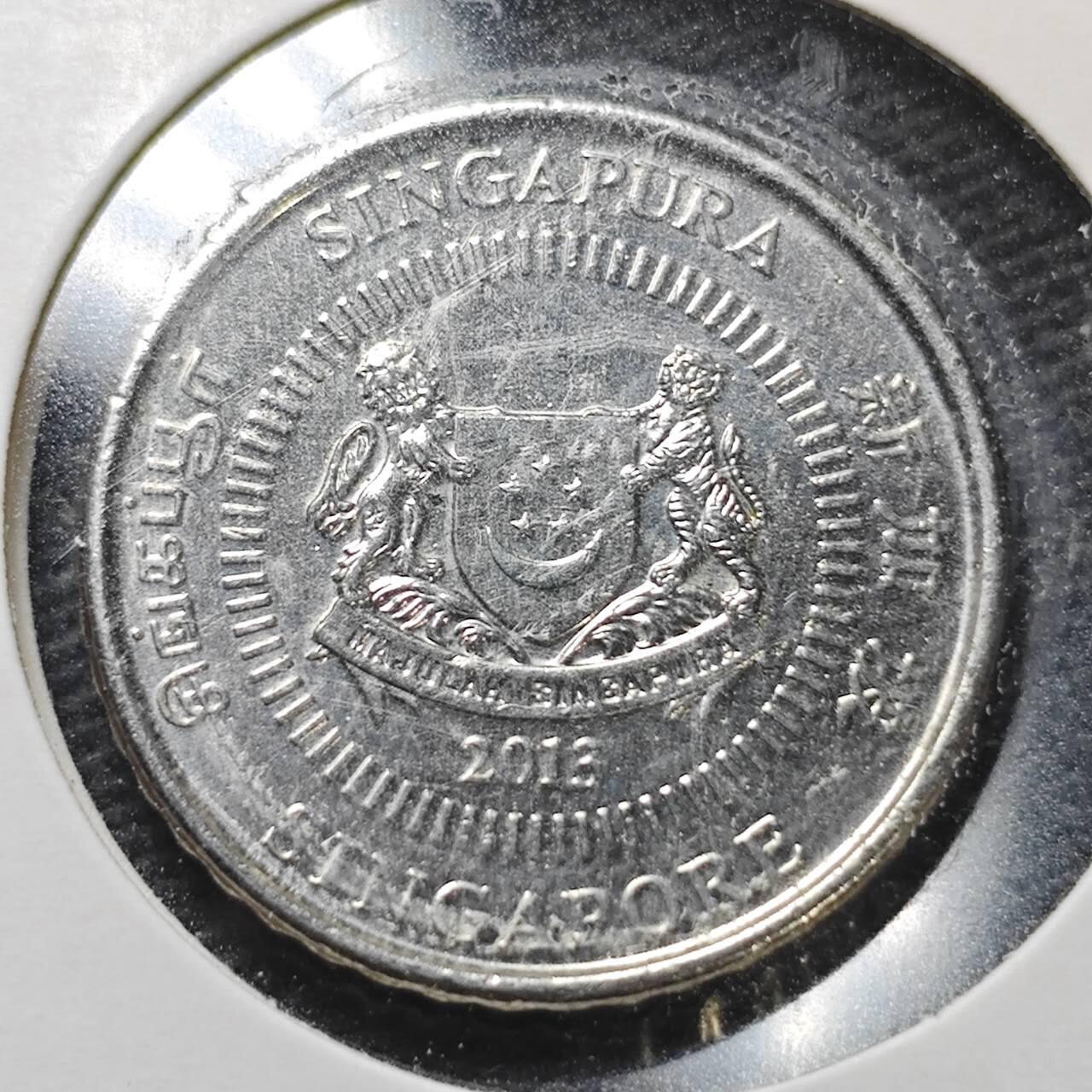 KK钱币收藏小铺  第360场  2月预留时间 周末发货  新加坡50分